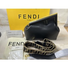 Fendi Small First Bag In Nappa Leather Black